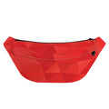 Red Polygonal Geometric Print Fanny Pack
