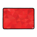 Red Polygonal Geometric Print Kitchen Mat