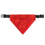 Red Polygonal Geometric Print Over The Collar Dog Bandana