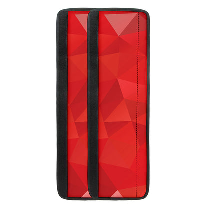 Red Polygonal Geometric Print Refrigerator Handle Covers