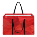 Red Polygonal Geometric Print Utility Tote Bag