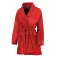 Red Polygonal Geometric Print Women's Bathrobe