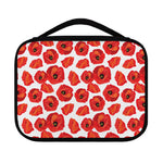 Red Poppy Pattern Print Classic Bible Case