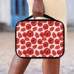 Red Poppy Pattern Print Classic Bible Case