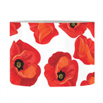 Red Poppy Pattern Print Drum Lamp Shade