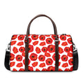 Red Poppy Pattern Print Duffel Bag