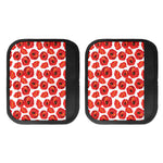 Red Poppy Pattern Print Handle Covers