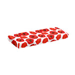 Red Poppy Pattern Print Piano Keyboard Cover