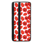 Red Poppy Pattern Print Refrigerator Handle Covers