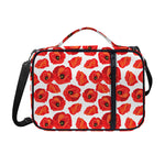 Red Poppy Pattern Print Shoulder Strap Bible Bag