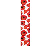 Red Poppy Pattern Print Table Runner