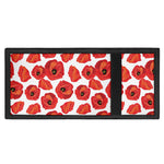 Red Poppy Pattern Print Trifold Wallet