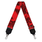 Red Punk Skull Pattern Print Bag Strap