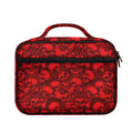 Red Punk Skull Pattern Print Briefcase Bible Bag