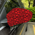 Red Punk Skull Pattern Print Car Side Mirror Covers