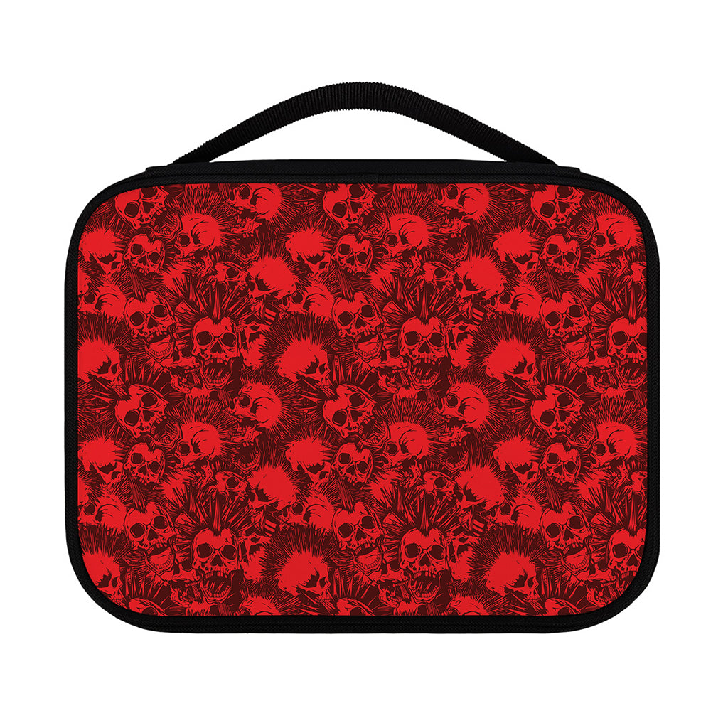 Red Punk Skull Pattern Print Classic Bible Case