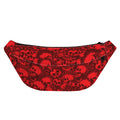 Red Punk Skull Pattern Print Fanny Pack