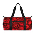 Red Punk Skull Pattern Print Gym Bag