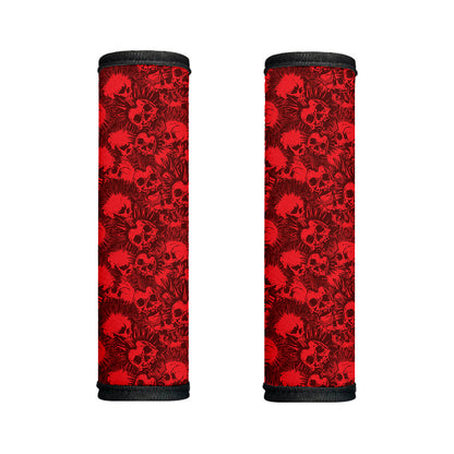 Red Punk Skull Pattern Print Handle Covers