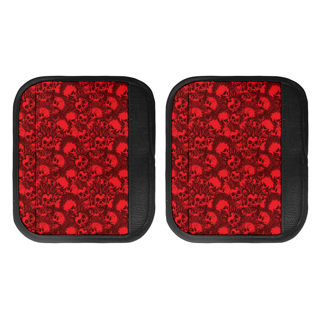 Red Punk Skull Pattern Print Handle Covers