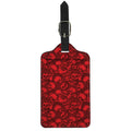Red Punk Skull Pattern Print Luggage Tag