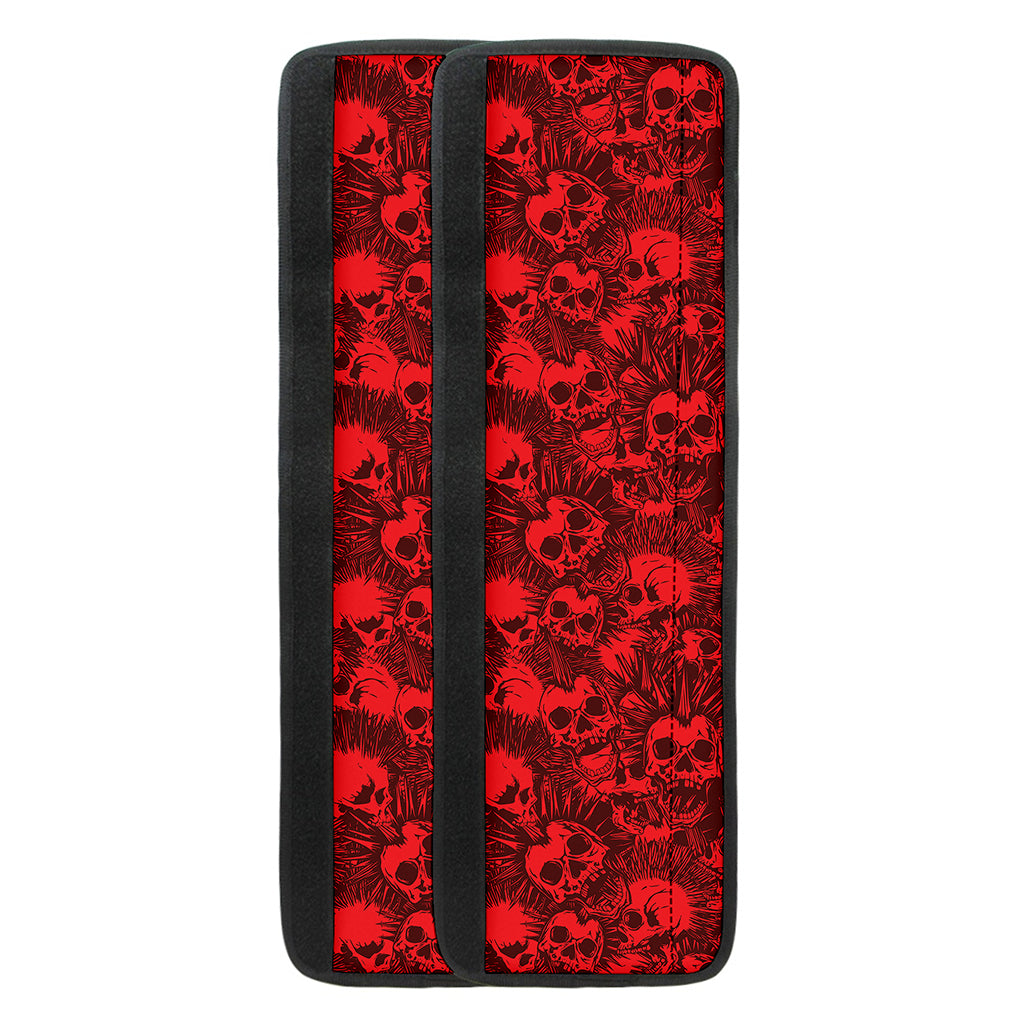 Red Punk Skull Pattern Print Refrigerator Handle Covers