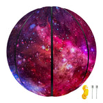 Red Purple Nebula Galaxy Space Print Basketball