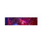 Red Purple Nebula Galaxy Space Print Bed Runner