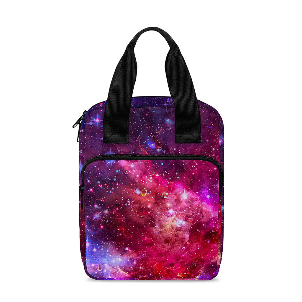 Red Purple Nebula Galaxy Space Print Bible Tote Bag