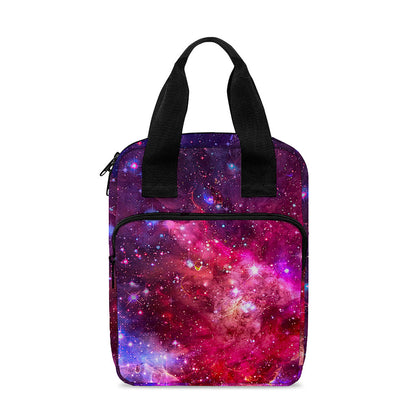 Red Purple Nebula Galaxy Space Print Bible Tote Bag