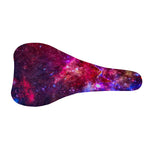 Red Purple Nebula Galaxy Space Print Bicycle Seat Cover