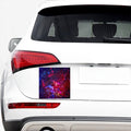 Red Purple Nebula Galaxy Space Print Car Sticker