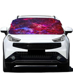 Red Purple Nebula Galaxy Space Print Car Windshield Snow Cover