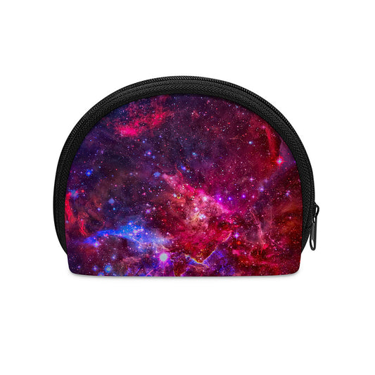 Red Purple Nebula Galaxy Space Print Coin Purse