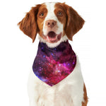 Red Purple Nebula Galaxy Space Print Dog Bandana