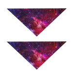 Red Purple Nebula Galaxy Space Print Dog Bandana