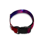 Red Purple Nebula Galaxy Space Print Dog Collar