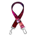 Red Purple Nebula Galaxy Space Print Dog Seat Belt