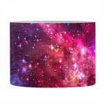 Red Purple Nebula Galaxy Space Print Drum Lamp Shade