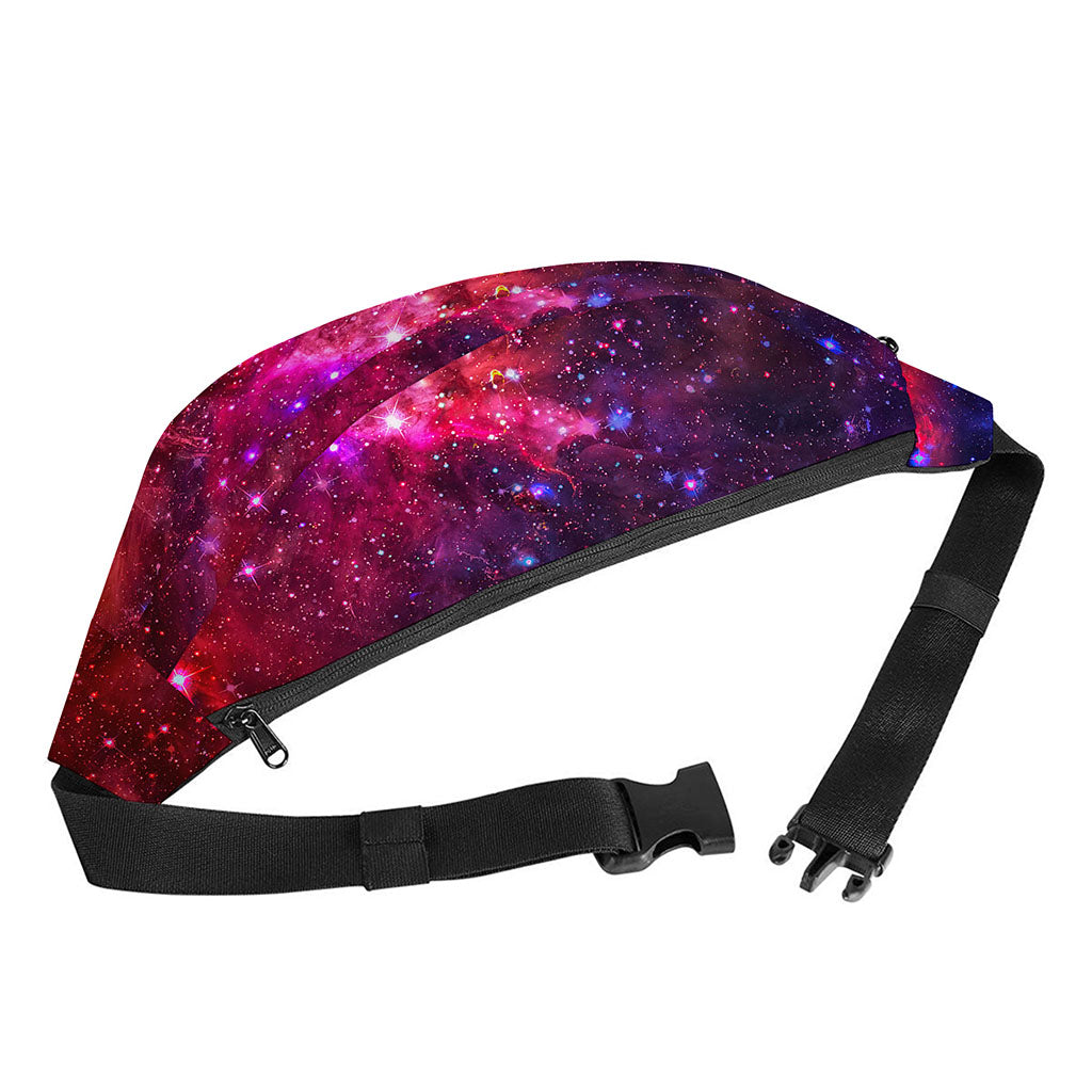 Red Purple Nebula Galaxy Space Print Fanny Pack