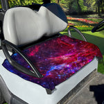 Red Purple Nebula Galaxy Space Print Golf Cart Seat Cover