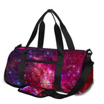 Red Purple Nebula Galaxy Space Print Gym Bag