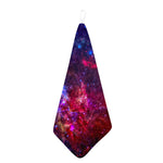 Red Purple Nebula Galaxy Space Print Hand Towel