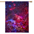 Red Purple Nebula Galaxy Space Print House Flag