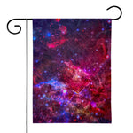 Red Purple Nebula Galaxy Space Print House Flag