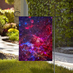 Red Purple Nebula Galaxy Space Print House Flag