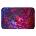 Red Purple Nebula Galaxy Space Print Indoor Door Mat