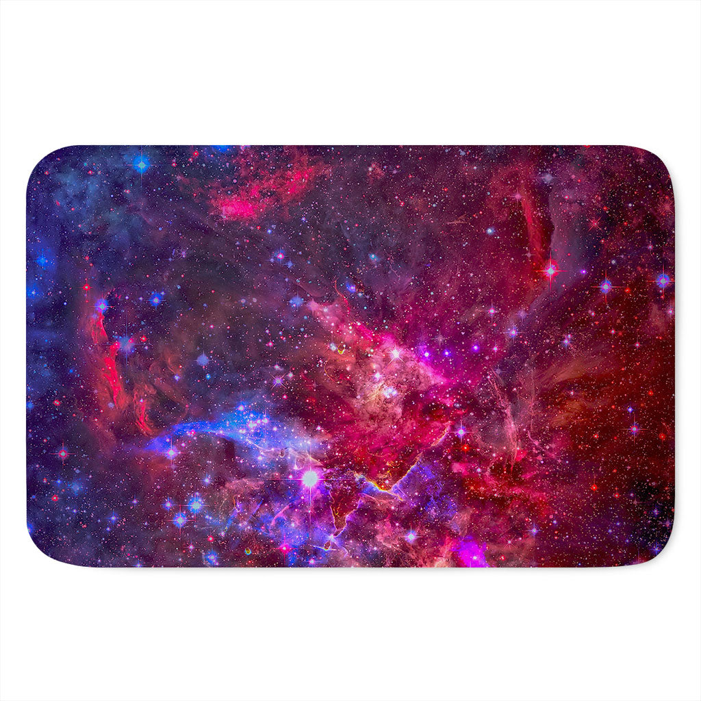 Red Purple Nebula Galaxy Space Print Indoor Door Mat