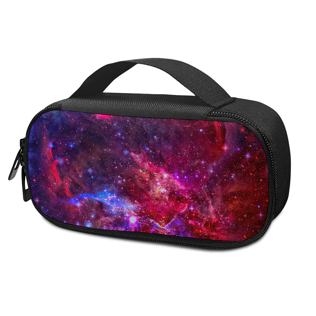 Red Purple Nebula Galaxy Space Print Insulin Cooler Travel Case