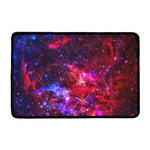 Red Purple Nebula Galaxy Space Print Kitchen Mat